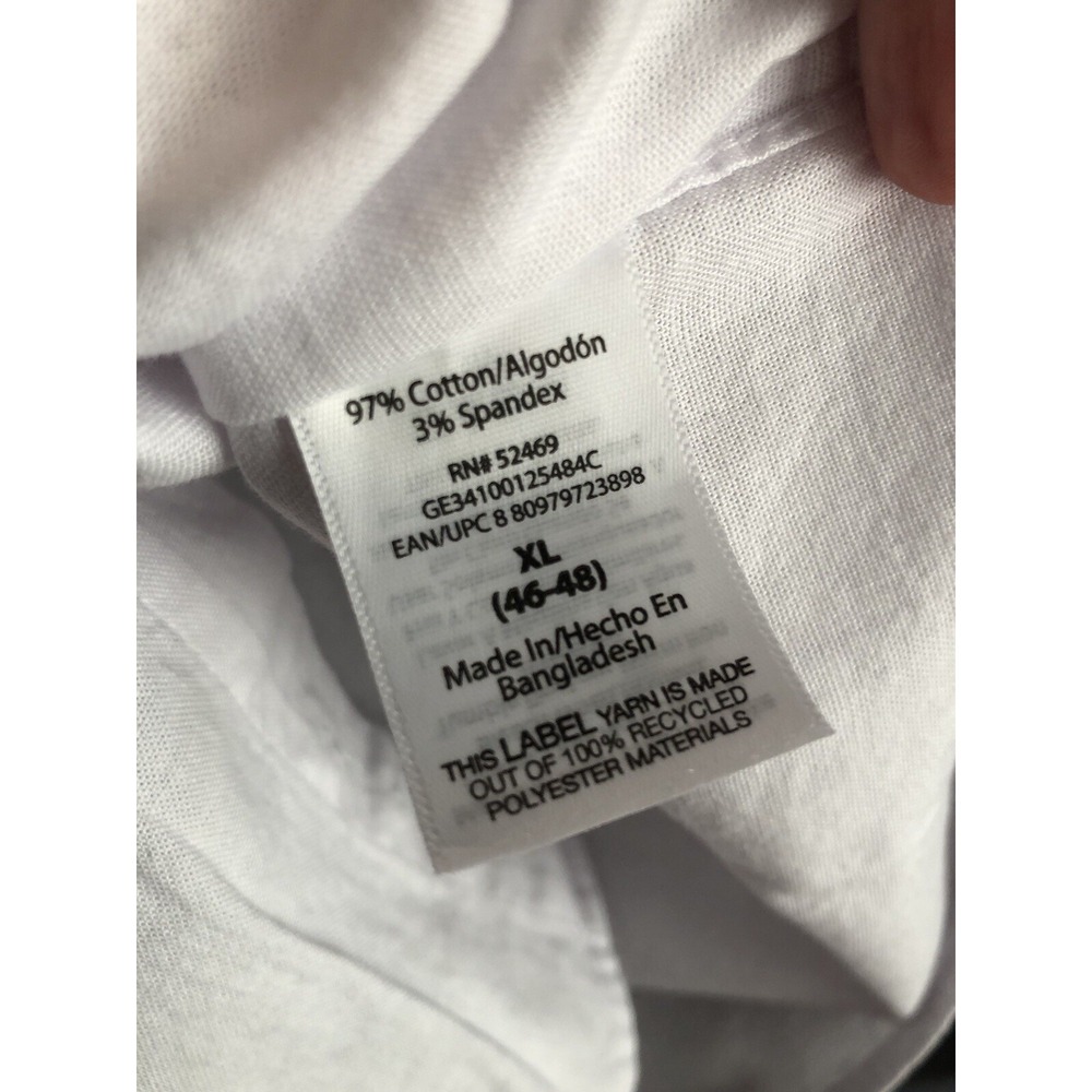 George Mens Dress Shirt XL 46-48 White Long Sleeve Button Down Classic Fit NEW - Picture 9 of 12